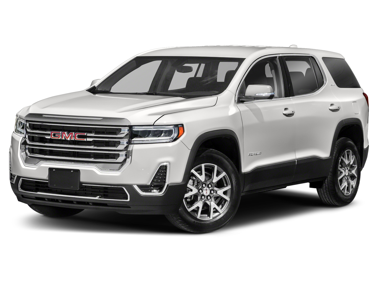 2020 GMC Acadia SLE in Ebony Twilight Metallic — front three-quarter view