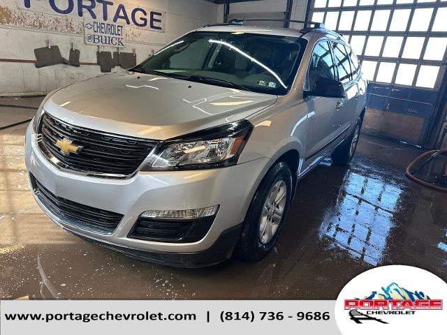 2016 Chevrolet Traverse LS in Silver Ice Metallic — front three-quarter view