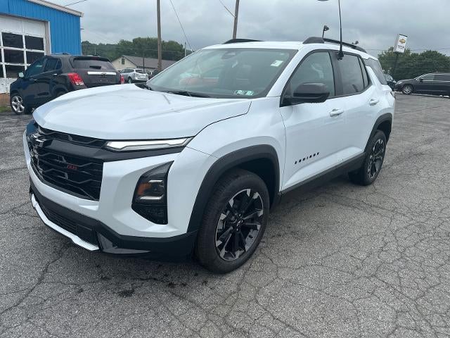 2026 Chevrolet Equinox RS in Polar White Tricoat — front three-quarter view