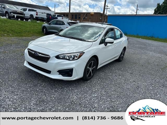 2019 Subaru Impreza 2.0i Premium in Black — front three-quarter view